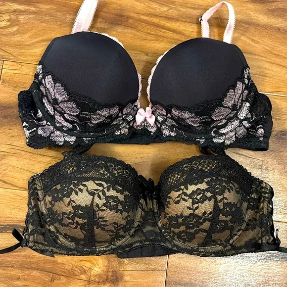 Adore Me Push Up Lace Bras Bundle 32B - Picture 1 of 8